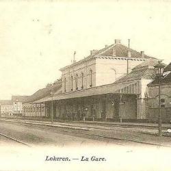 Station Lokeren, eerste stationsgebouw achterzijde