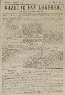 Gazette van Lokeren 08/12/1844