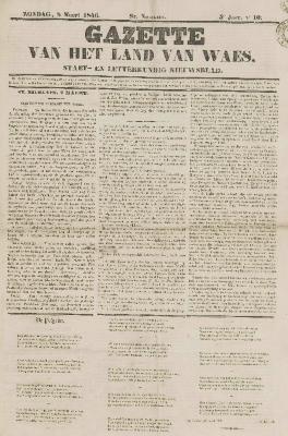 Gazette van het Land van Waes 08/03/1846