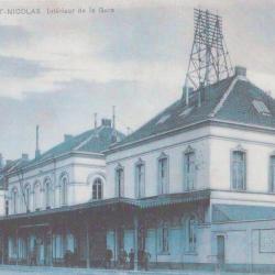 Prentkaart Spoorlijn 59 station Sint- Niklaas 1902